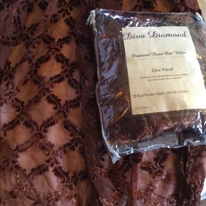 Diva Diamond Burn out sheer panels x 6